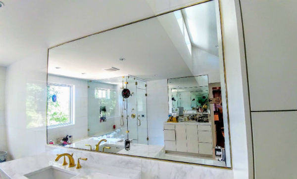 Custom store beveled mirror